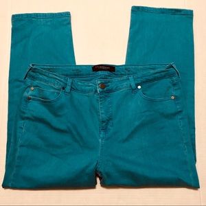 Stitch Fix Liverpool Michel Capri Turquoise Sz 14
